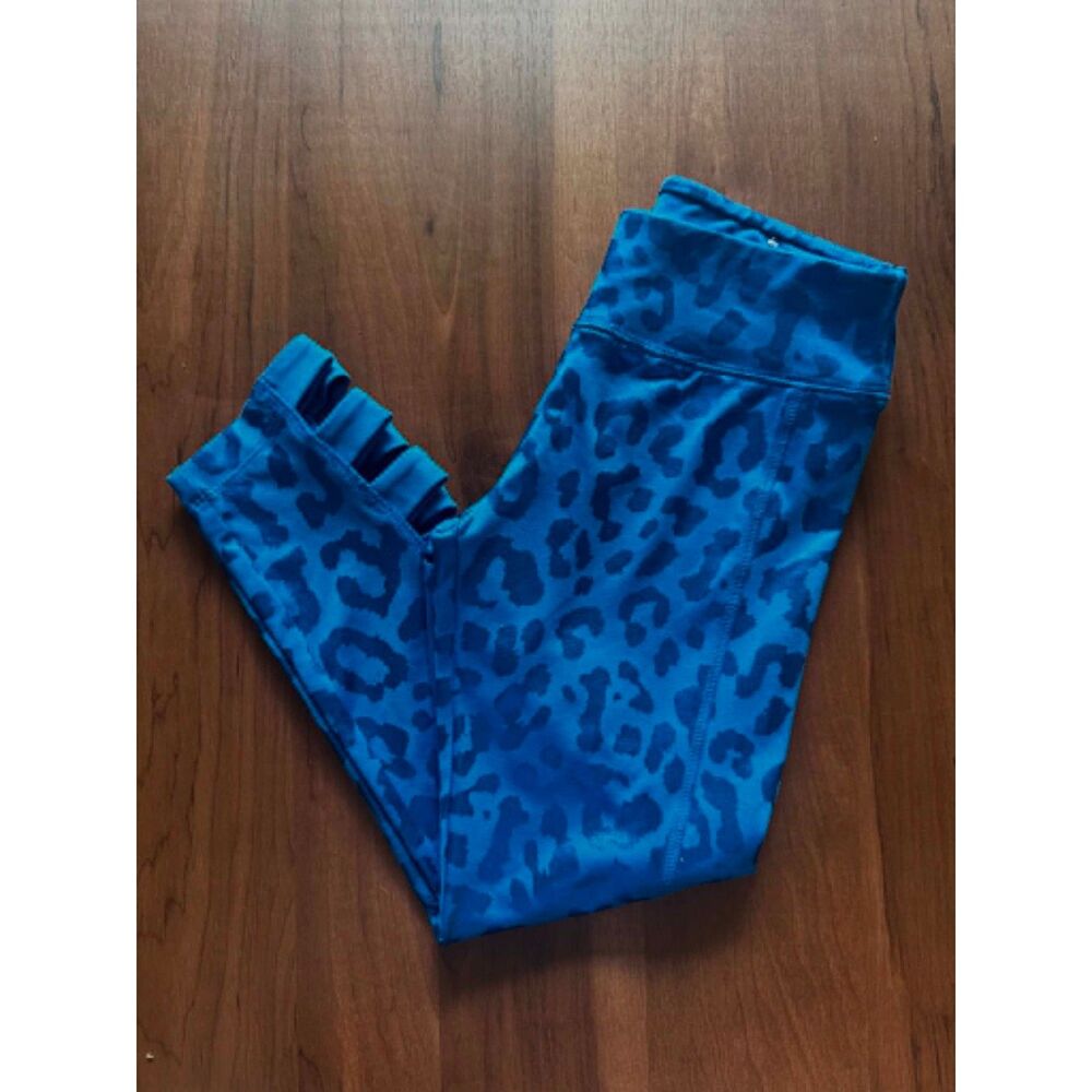 Justice Cropped Leopard Leggings - Size 7